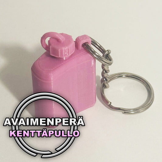 Avaimenperä - Vaaleanpunainen kenttäpullo